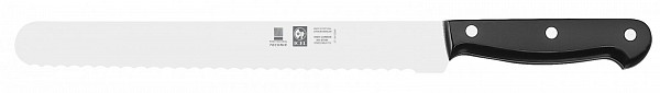 Нож для нарезки Icel 25см с волнистым лезвием TECHNIC черный 27100.8612000.250 фото